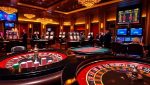 Play at the roulette table with excitement at https://qq88.life/, surrounded by colorful chips and a vibrant casino atmosphere.