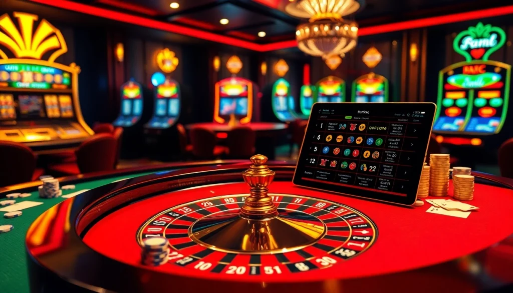 Engage with the Tool xổ số siêu tốc while placing bets at an elegant casino roulette table.