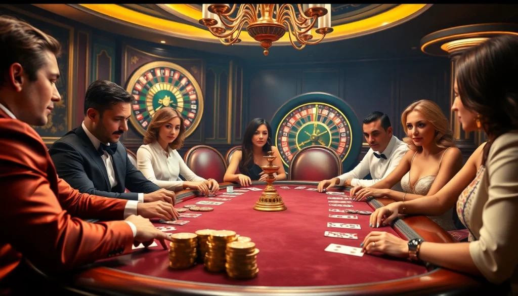 Players engaging in a thrilling poker game at https://789pp.nl/, showcasing excitement and strategy.