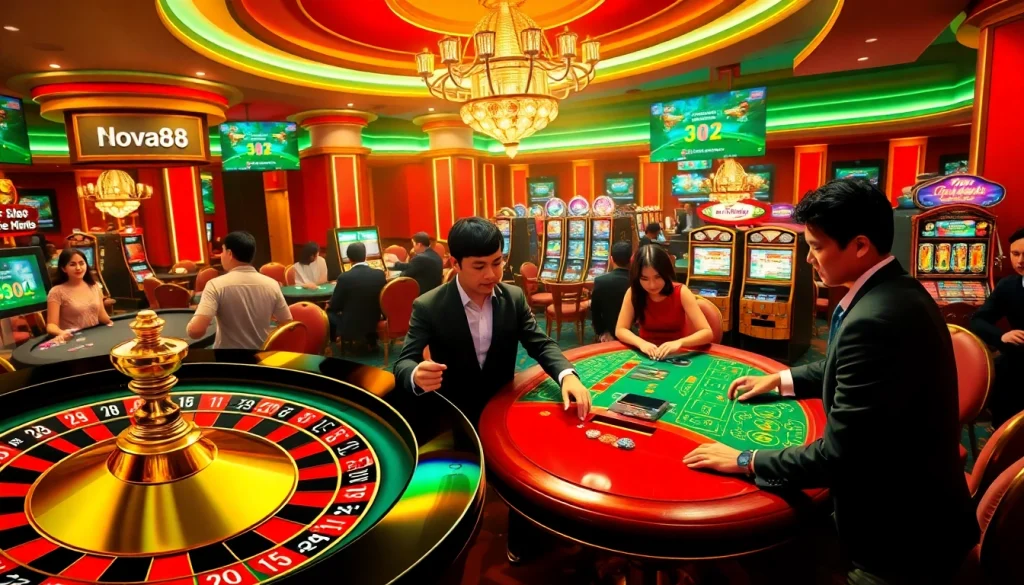 Experience thrilling gambling action at https://nova8886.com/ with vibrant casino tables and digital betting excitement.