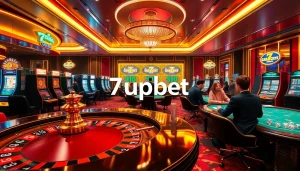 Engage with thrilling gambling at 7upbet showcasing dynamic casino games and stylish players.