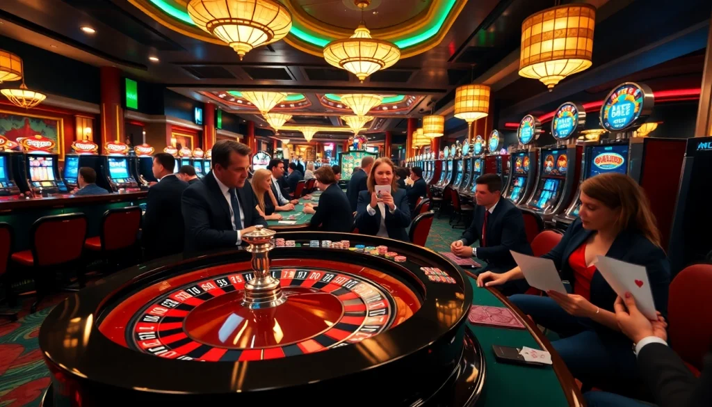 Players enjoying casino games while exploring hidden wiki links for winning strategies.