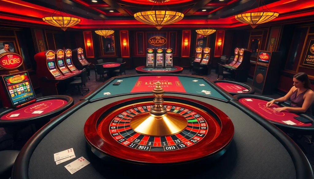 Trải nghiệm cảm giác hồi hộp tại LUCK8, nơi người chơi tận hưởng không khí casino thanh lịch đầy phấn khích.