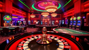 Experience exhilarating gameplay at MV88 with vibrant casino action featuring roulette and poker.