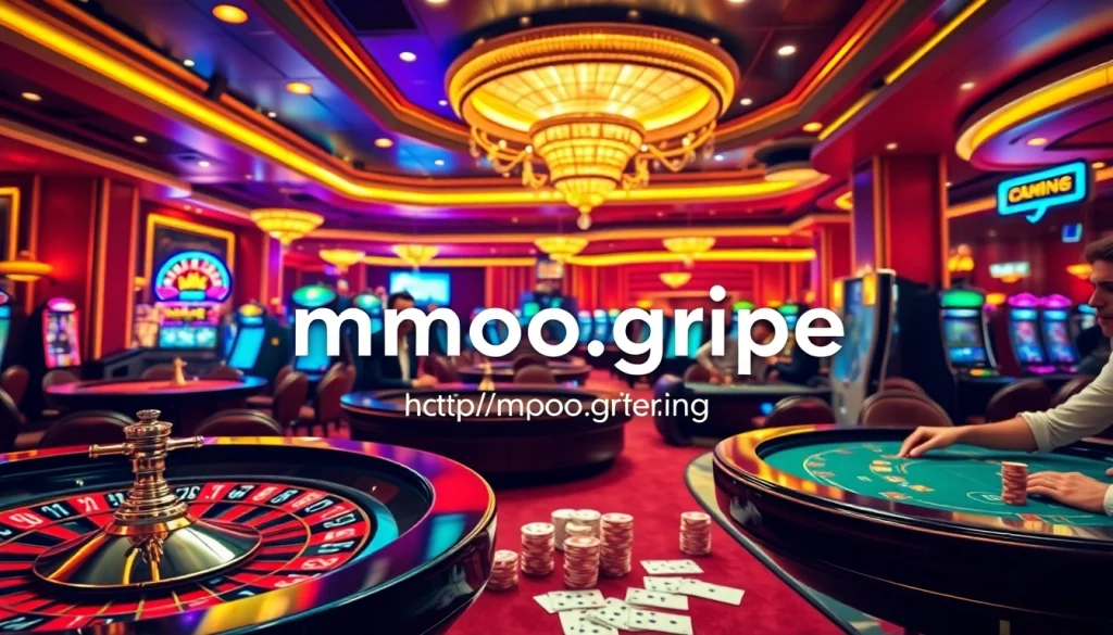 Experience the thrill of winning at https://mmoo.gripe/ with players at a bustling casino table.