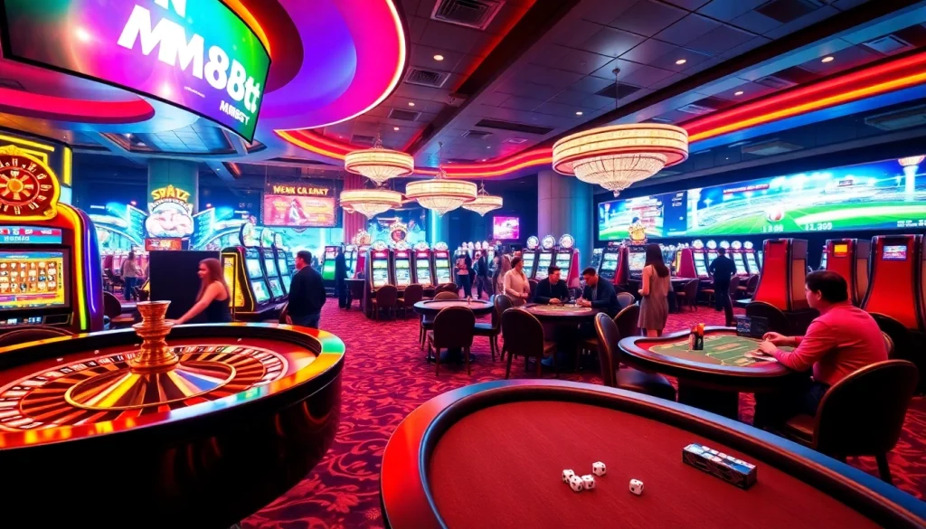 Experience excitement with MM88Bet at a dynamic casino featuring vivid games and rich atmospheres.