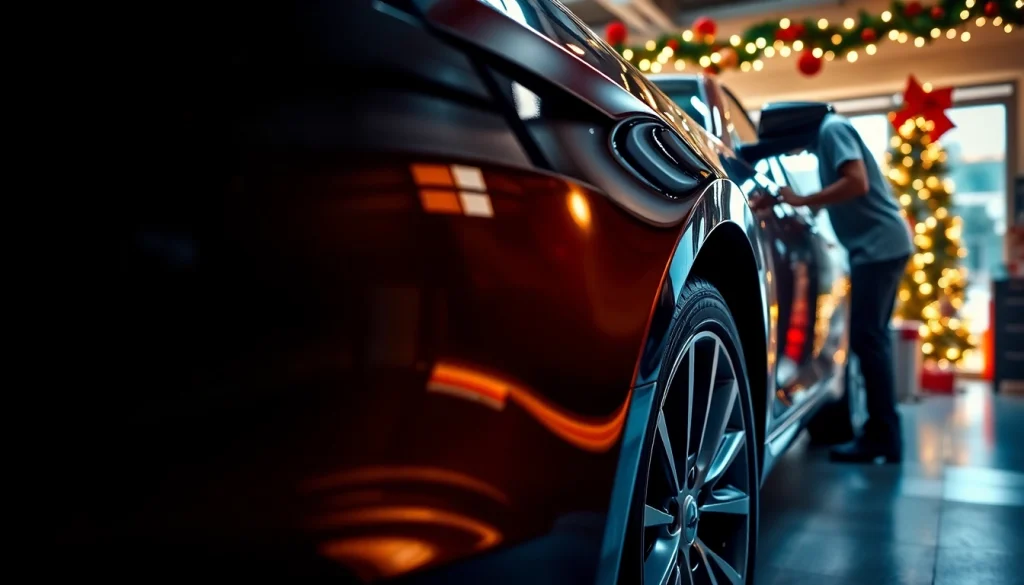 Surprise loved ones with a Christmas car detailing gift featuring professional service and holiday cheer.