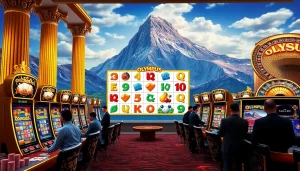 Experience the thrill of the Olympus slot game with vibrant colors and gaming excitement.