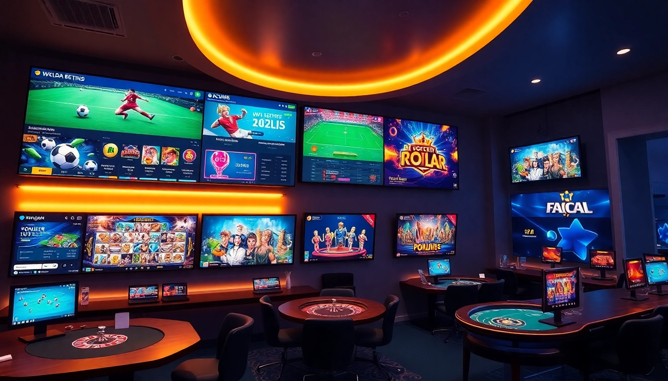 Đăng nhập Winvn with a modern online gaming interface showcasing various gambling options available on the platform.